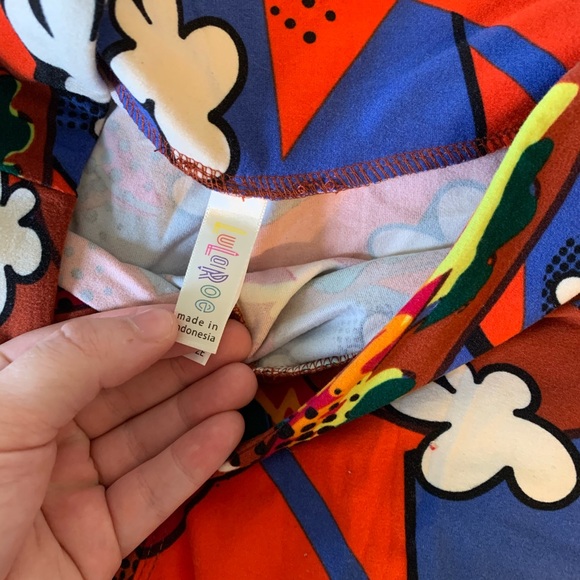 LuLaRoe Hamburger Leggings One Size - Picture 3 of 3